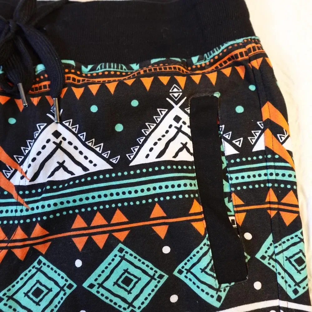 Baker & Mercer Pants Mens Large Aztec Joggers Drawstring Pocket Athletic Casual - Picture 8 of 9